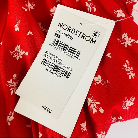 Nordstrom Red Lychee Desert Ditzy Dress Size XL - Picture 5 of 5
